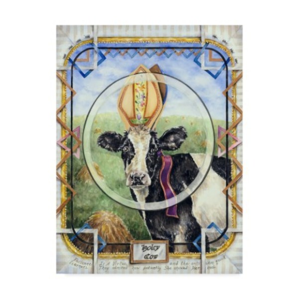 Trademark Fine Art Charlsie Kelly 'Holey Cow' Canvas Art, 24x32 ALI40972-C2432GG